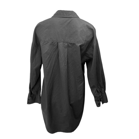 Rails Women's Black Pocket Long Sleeve Collar Button Down Tunic Shirt Top Size M - Picture 2 of 4